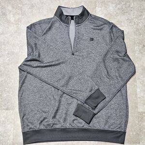 Three Sixty Six Gray Quarter Zip Pullover Sweatshirt 2XL Athletic Activewear
